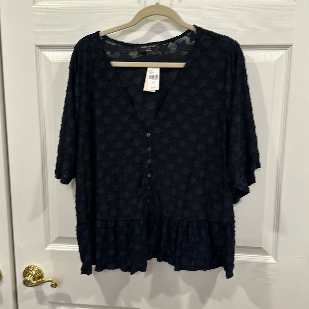 Cropped swing shirt